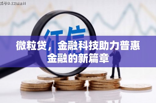 苏尼特右旗微粒贷，金融科技助力普惠金融的新篇章
