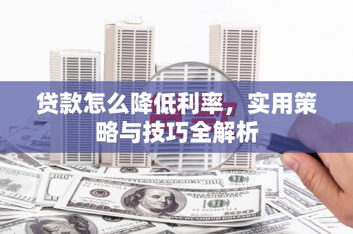 德宏贷款怎么降低利率，实用策略与技巧全解析