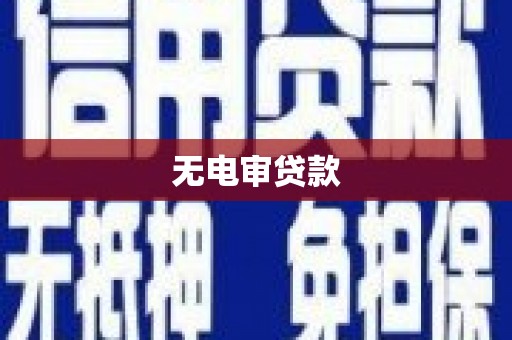 淮阳无电审贷款