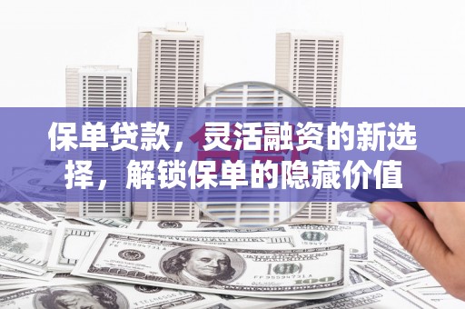 桦甸保单贷款，灵活融资的新选择，解锁保单的隐藏价值