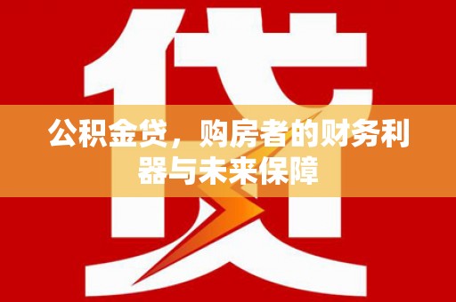 浔阳公积金贷，购房者的财务利器与未来保障