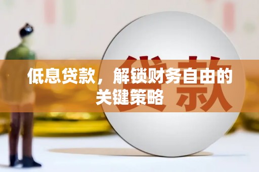 洋县低息贷款，解锁财务自由的关键策略