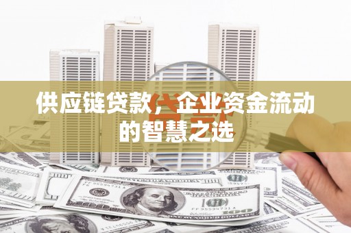 圣方济各堂区供应链贷款，企业资金流动的智慧之选