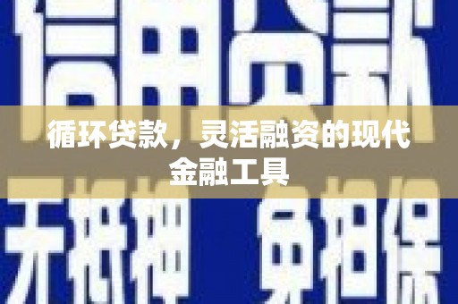 蚌埠循环贷款，灵活融资的现代金融工具