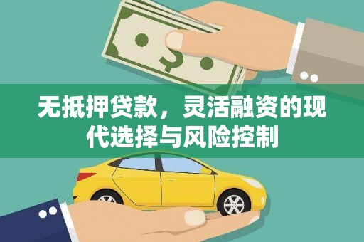 洛川无抵押贷款，灵活融资的现代选择与风险控制