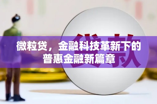 信阳微粒贷，金融科技革新下的普惠金融新篇章