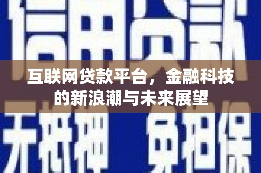 沙依巴克互联网贷款平台，金融科技的新浪潮与未来展望