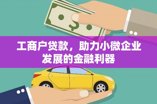 长丰工商户贷款，助力小微企业发展的金融利器