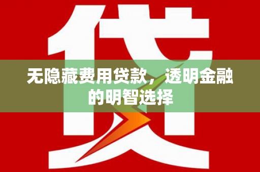 新安无隐藏费用贷款，透明金融的明智选择