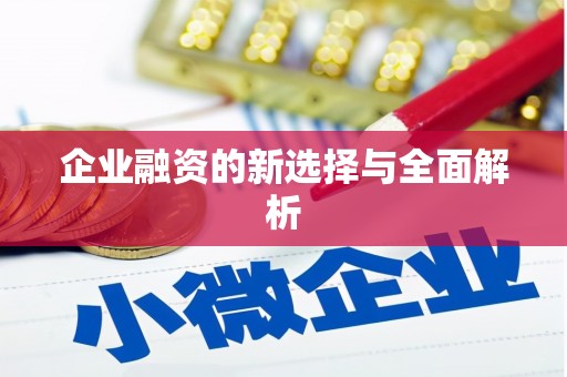 衢州企业融资的新选择与全面解析
